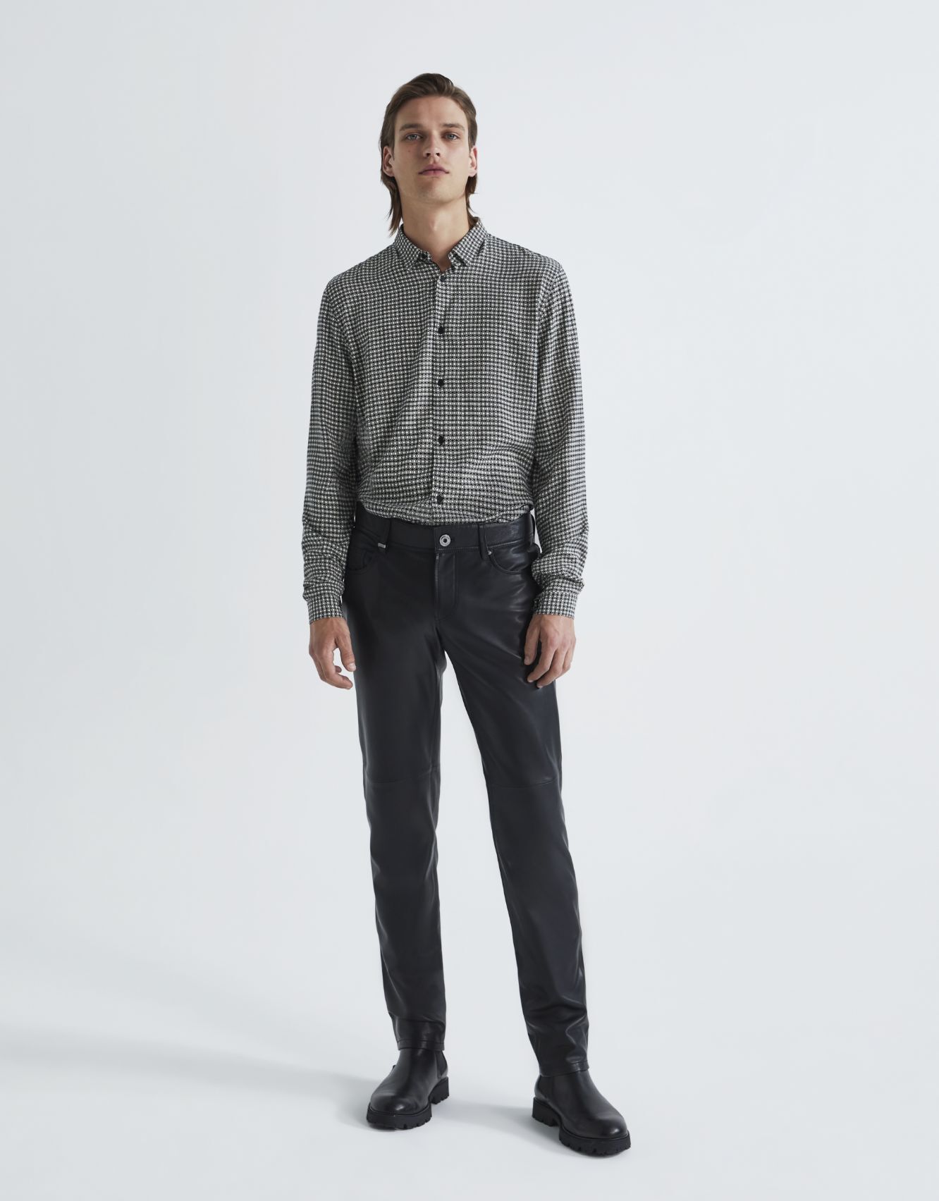 Pure Edition - Chemise LENZING™ ECOVERO™ pois rétro Homme