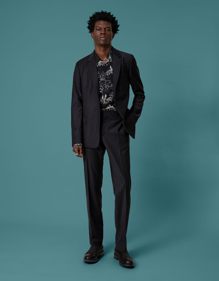 Pantalón de traje negro Pure Edition para hombre