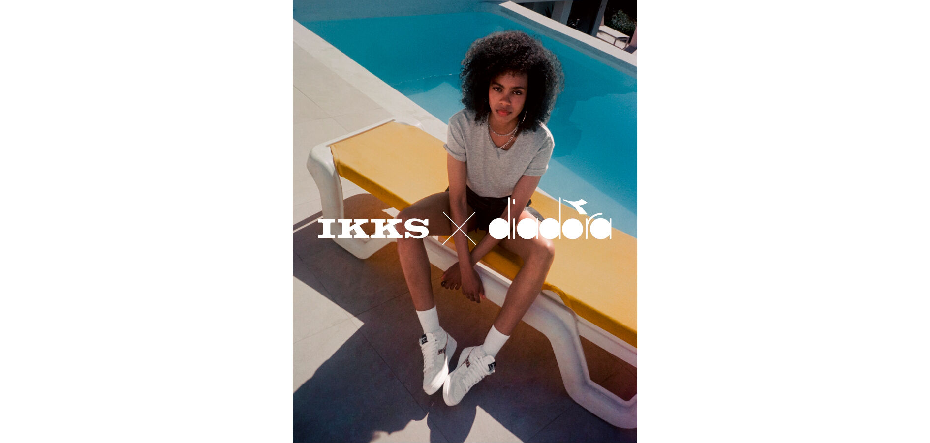 Baskets blanches et imprimé léopard Diadora® femme