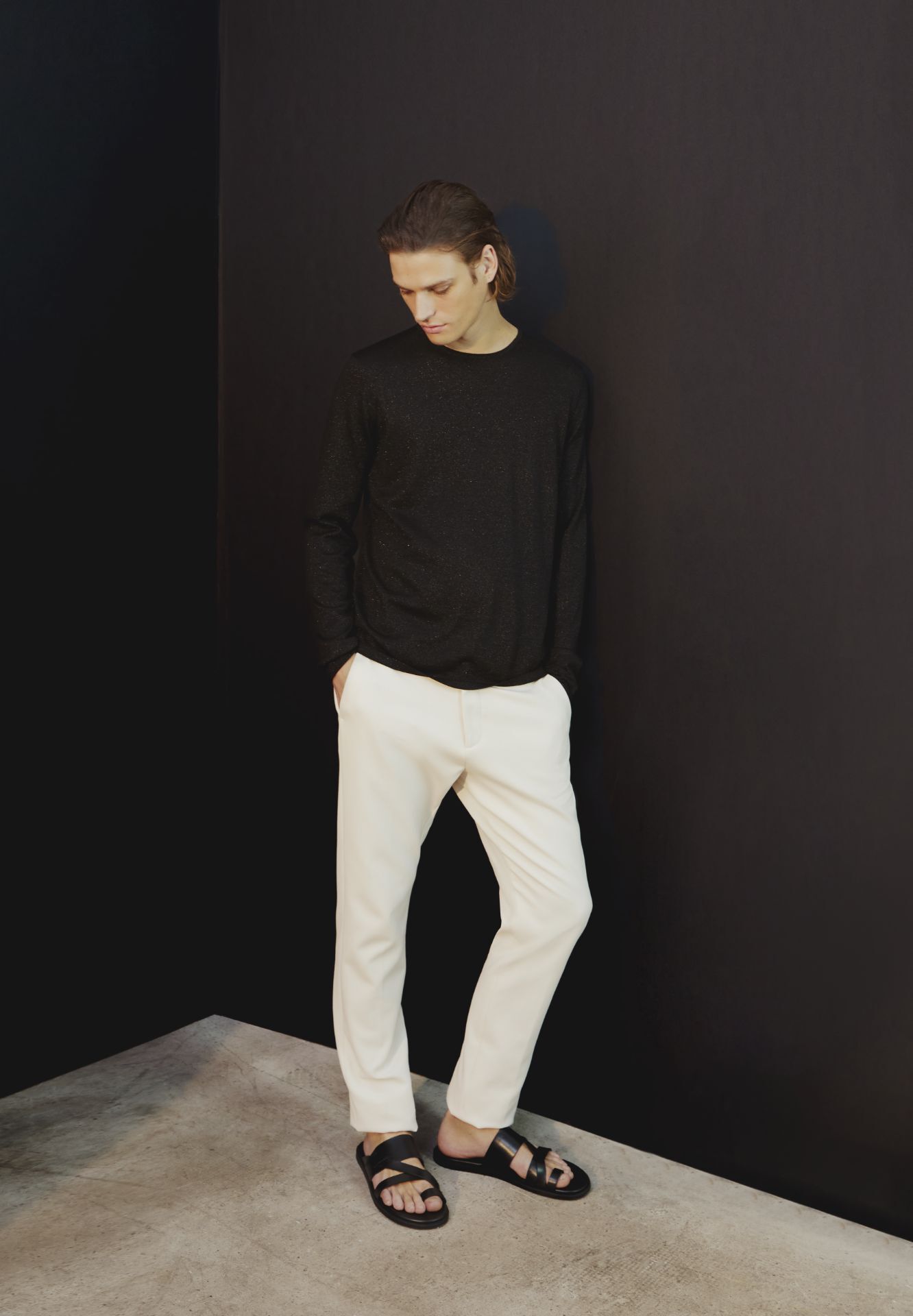 Pure Edition – Men’s chalk suit trousers