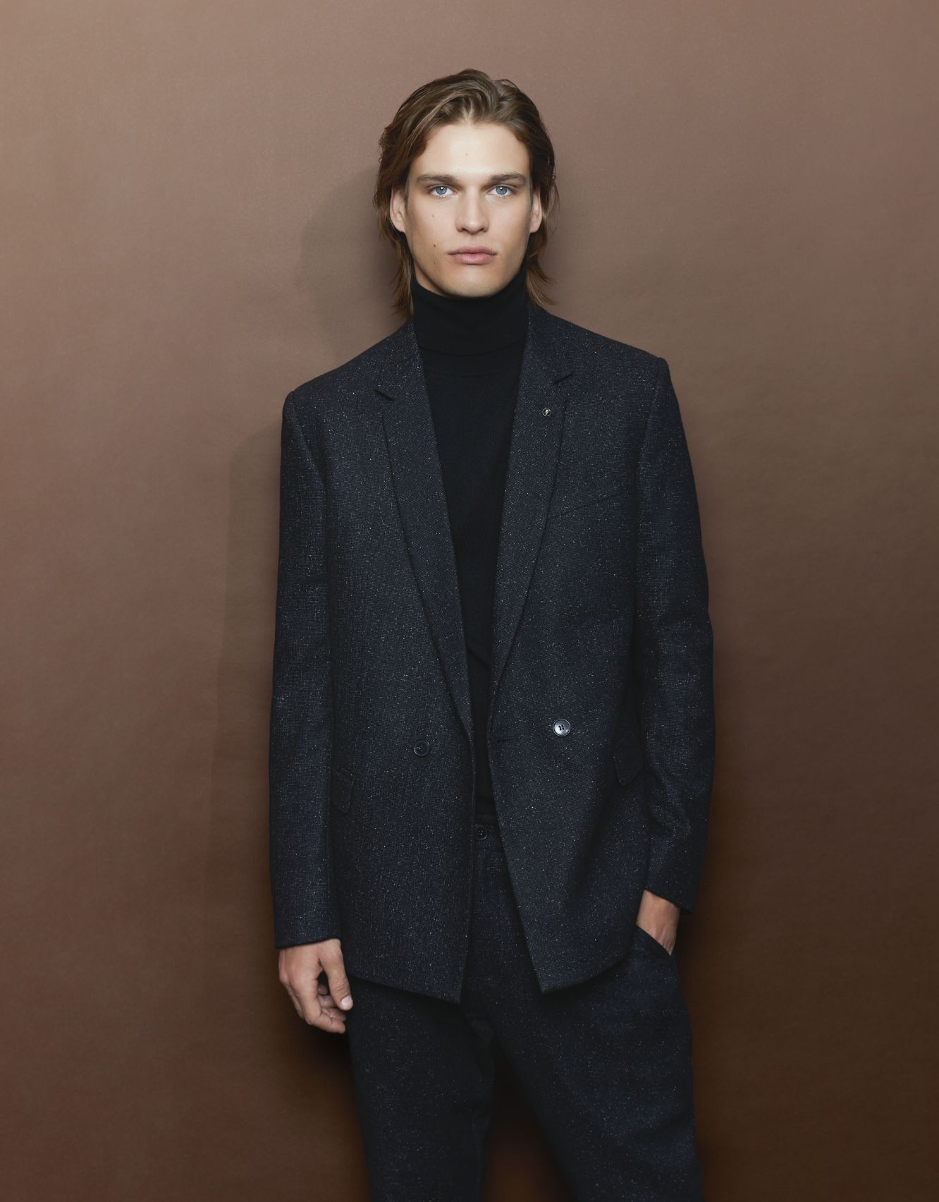 Pure Edition - Veste de costume anthracite croisée Homme