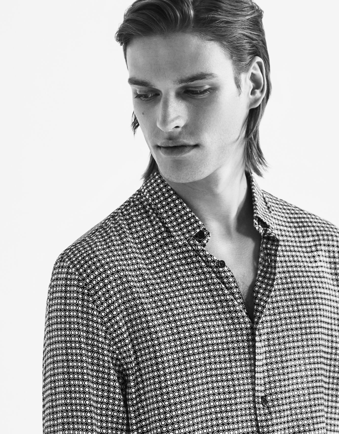 Pure Edition - Chemise LENZING™ ECOVERO™ pois rétro Homme