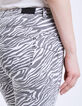 Sculpt-up-Damenjeans, Slim-Fit mit Zebraprint-5
