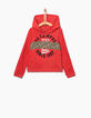 Girls' dark orange terry sweatshirt-2