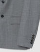 Chaqueta de traje gris de doble botonadura para Hombre-9