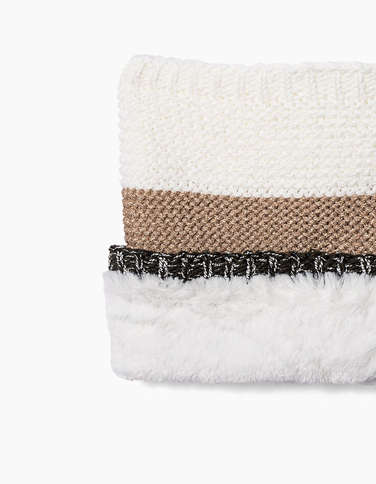 Girls' striped snood-4 Girls' striped snood-4