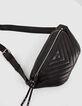 Banaantas 1440 POCKET BELT in doorstikt leer dames-6