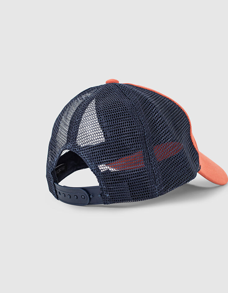 Casquette corail et navy forme baseball garçon -5