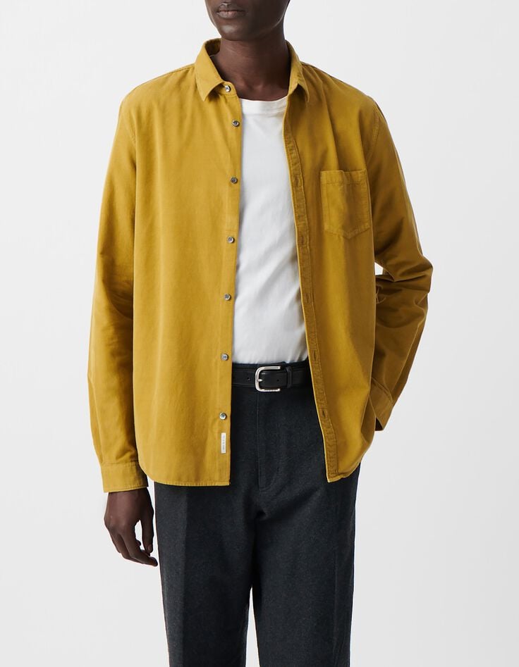 Camisa REGULAR liquen terciopelo milleraies Homme-5