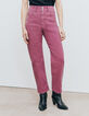 Jean slouchy en coton bio hibiscus mid waist cropped femme-2