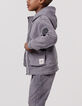 Blouson en jean gris à capuche garçon-3