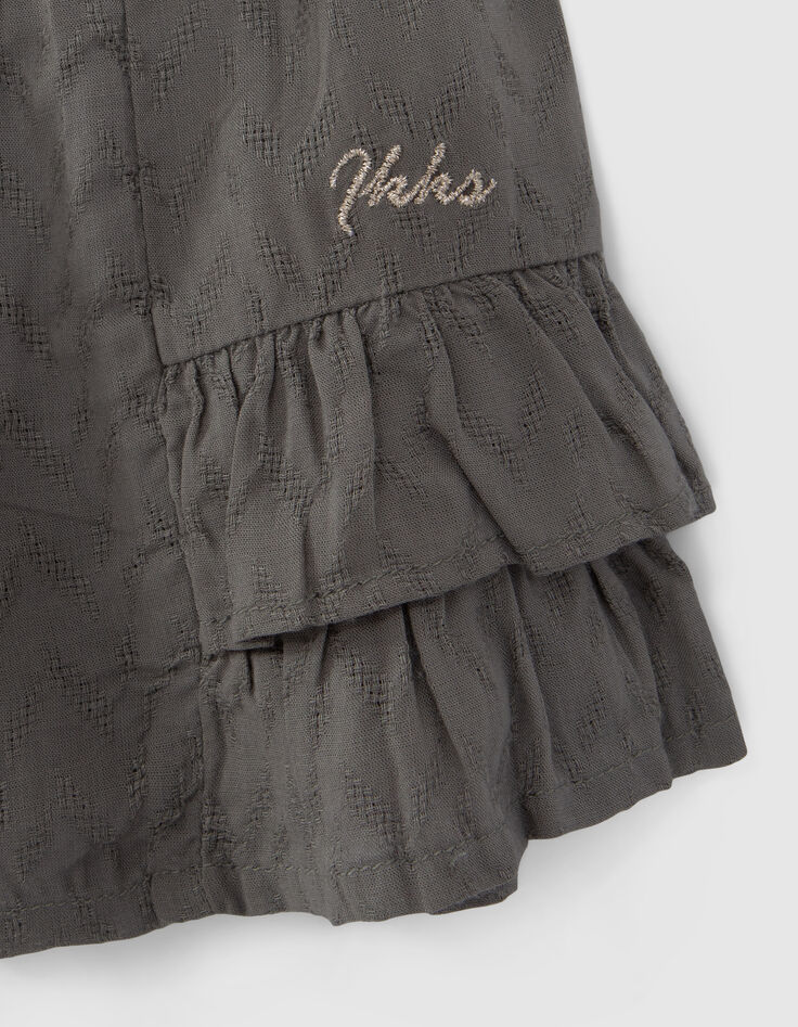 Set kaki short en ecru top babymeisjes-6