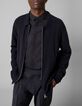 Pure Edition-Herrenstrickjacke mit Rei&szlig;verschluss, schwarz-1