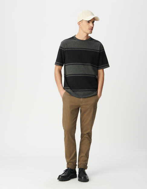 Slim-Herrenchinohose, dunkelbeige - IKKS