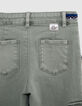 Mädchen-BATTLE-Jeans mit besticktem Zierband in Khaki-6
