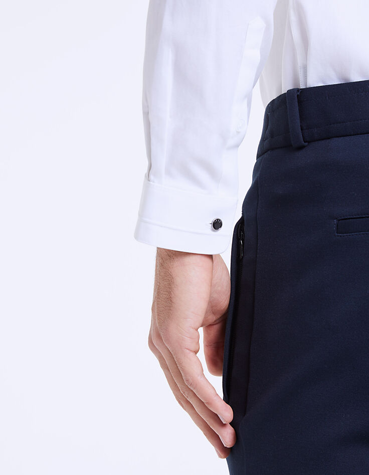 Chemise regular blanche anti-tâche Homme-3