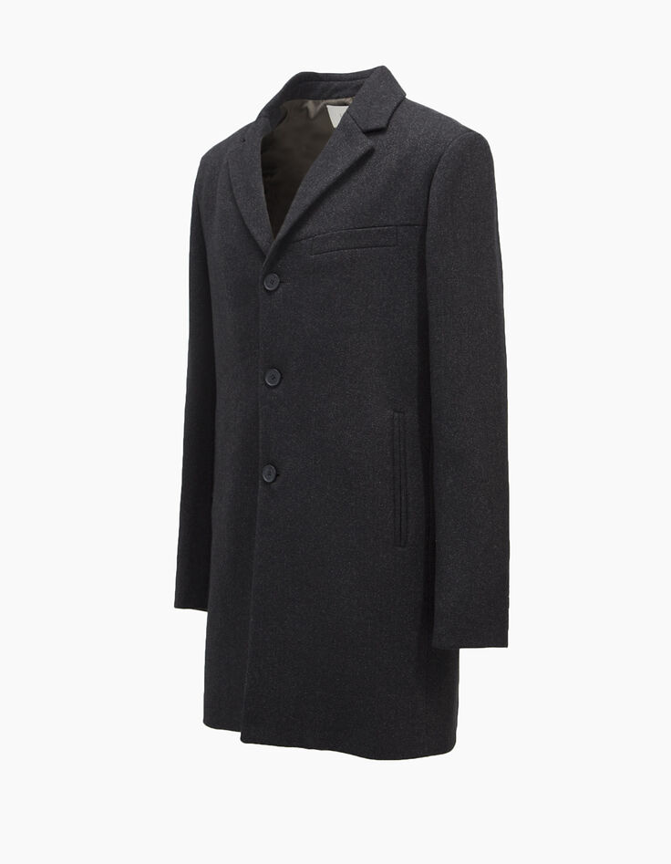 Manteau gris foncé homme-1