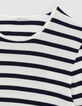 Pull marinière tricot avec badge Femme-8