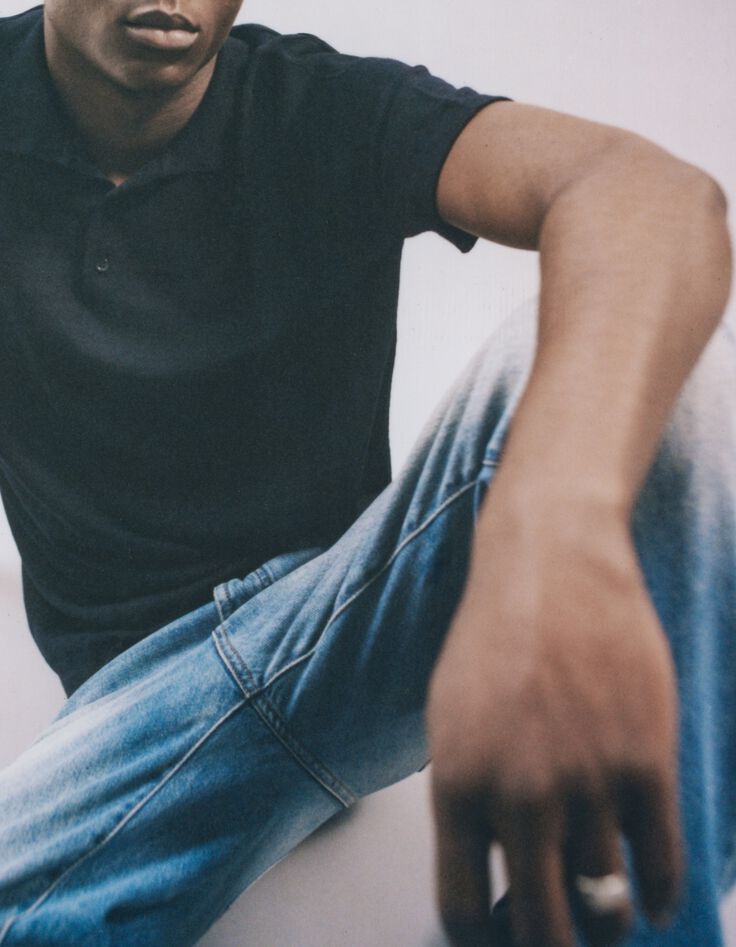 Poloshirt f&uuml;r Herren aus 100% Merinowolle, navy-6
