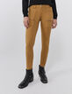 Hellbraune low waist Slim-Damenjeans-2