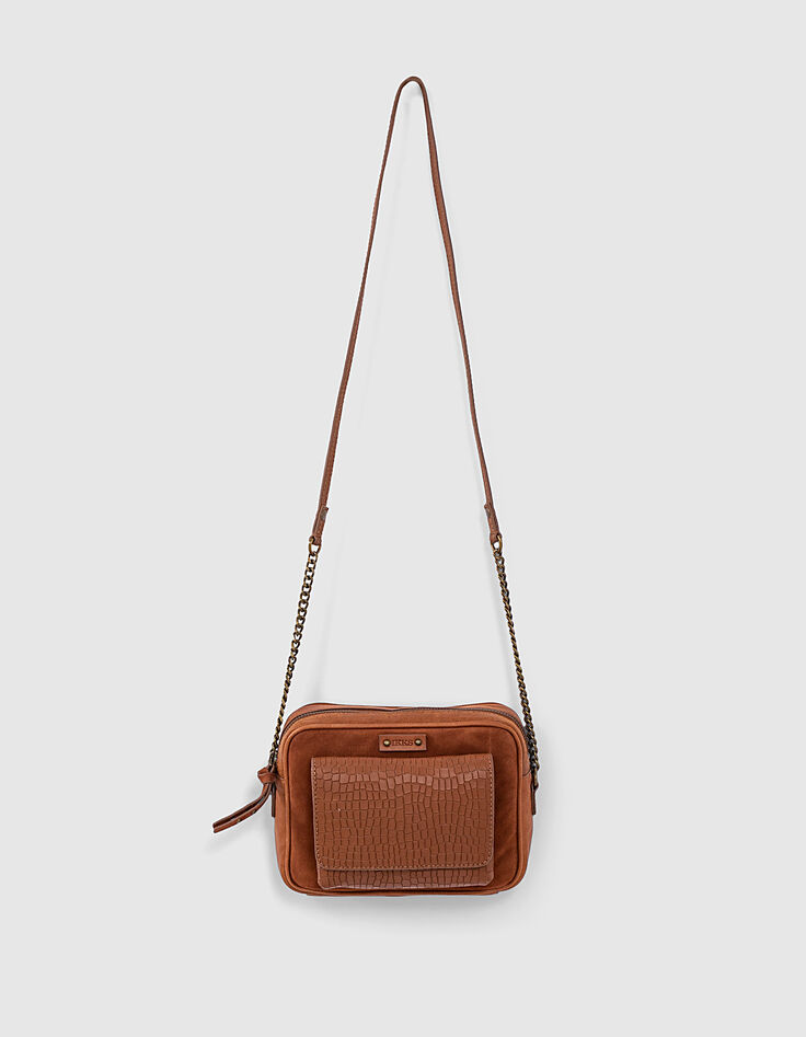 The Lover women’s mahogany python motif boxy bag-6