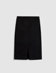 Jupe crayon noire Femme-8