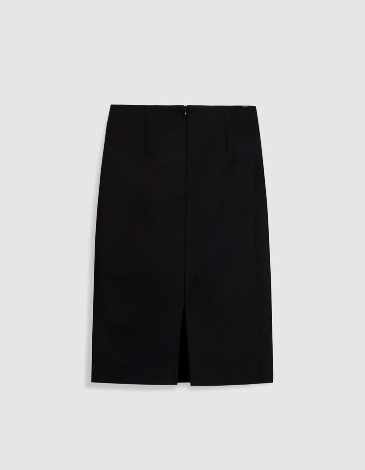Jupe crayon noire Femme-8