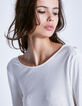 Women's ivory T-shirt-4