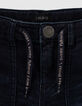 Ungebleichte Jungenjeansbermudas mit Kordelzug -4