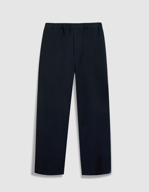Pantalon de costume large bleu fonc&eacute; Homme - IKKS