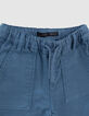 Vaqueros jogger azul oscuro punto knitlook ni&ntilde;o -3