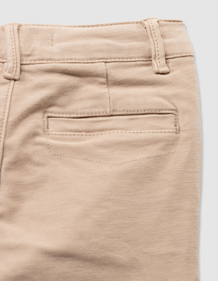 Pantalon droit beige esprit battle garçon-7