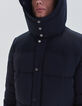 Pufferjas dark navy afneembare kap en mouwen Heren-5