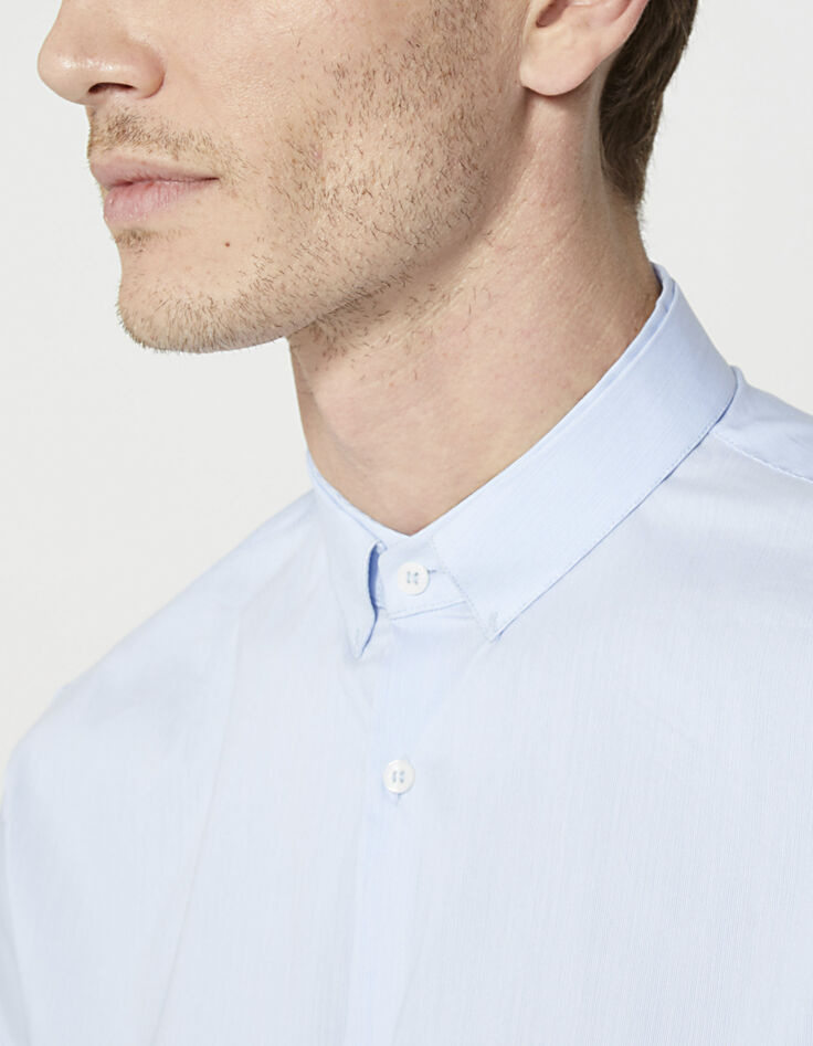 Chemise rayée bleue homme-4 Chemise rayée bleue homme-4
