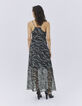 Robe longue kaki imprimé jungle camouflage Femme-3