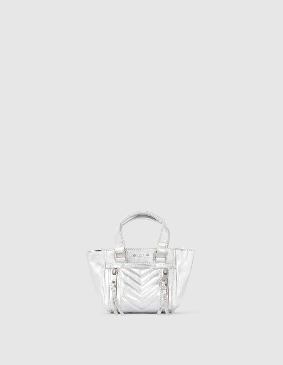THE SILVER NANO 1440 women’s Leather Story tote bag