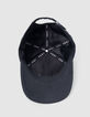 Men's embroidered corduroy navy cap-2