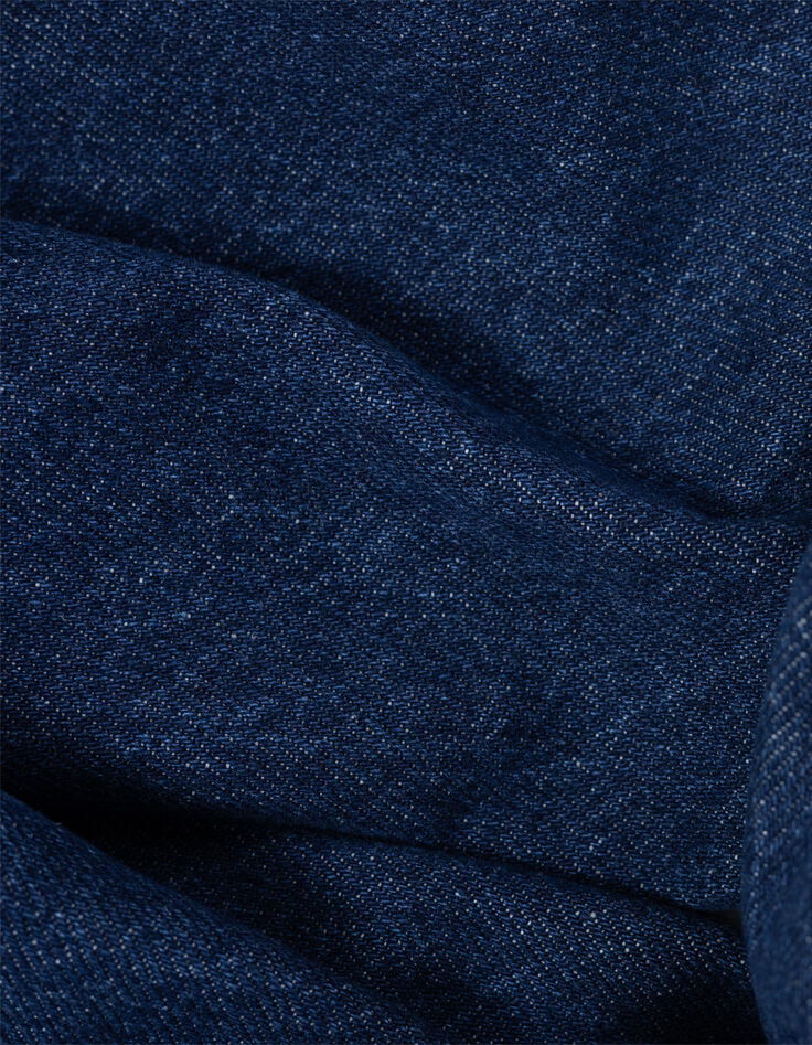 Damesblauwe boyfriendjeans met bijsnijding-9
