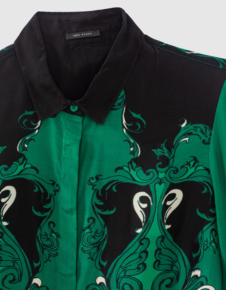 Camisa viscosa estampado mujer-2