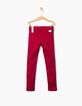 Girls' red skinny jeans-4