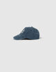 Gorra azul marino K bordada niño-6