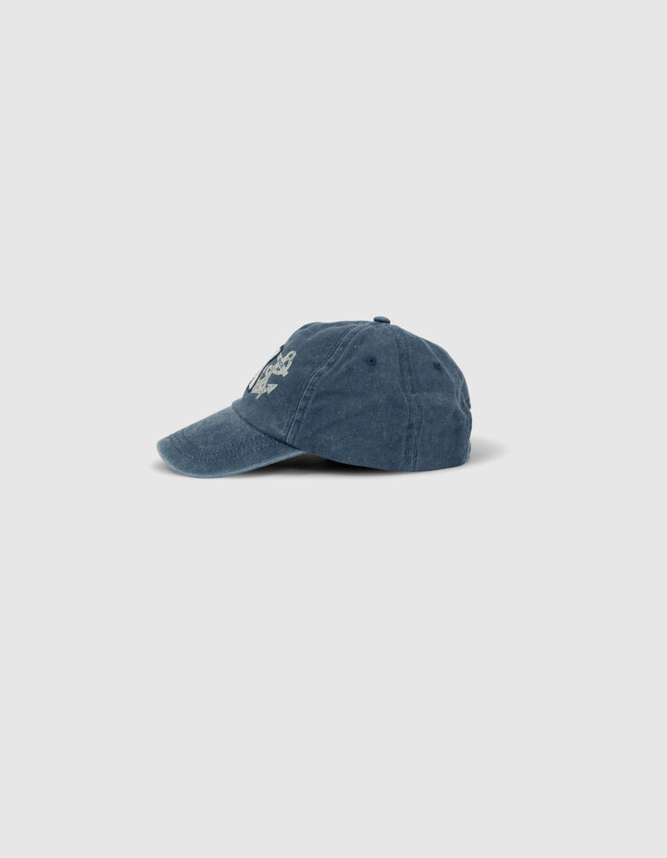 Gorra azul marino K bordada niño-6