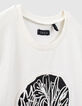 Boys’ off-white skull image organic T-shirt-4