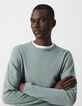 Pull horizon tricot flammé bords roulottés Homme-4
