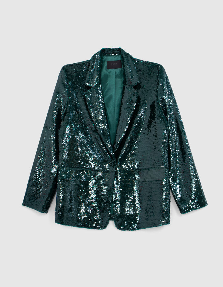 Malachiet blazer geheel in lovertjes Dames-6
