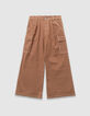 Camel wideleg jeans battlestijl meisjes-4