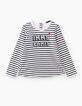 Camiseta blanco roto rayas navy IKKS PARIS niña-3