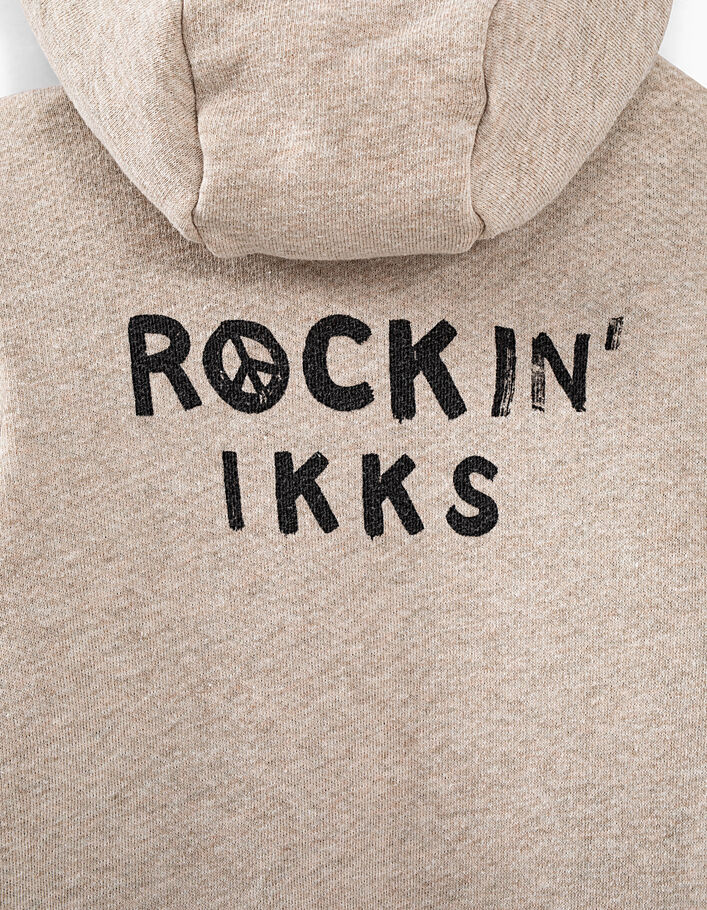 Boys’ beige marl and sienna marl reversible jacket - IKKS