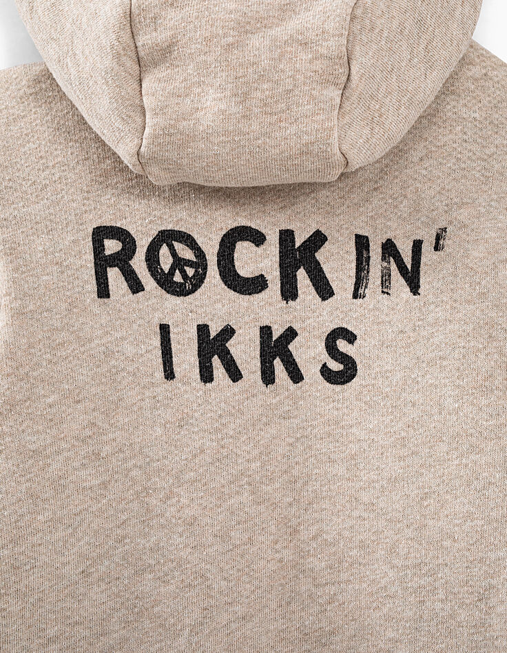 Boys’ beige marl and sienna marl reversible jacket-8 Boys’ beige marl and sienna marl reversible jacket-8