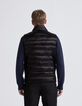 Men&rsquo;s black mixed fabric IKKS x DUVILLARD bodywarmer-4